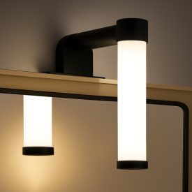 APA MINI fekete 4W-os LED fürdőszobai fali lámpa
