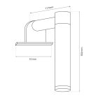 APA MINI arany 4W LED fürdőszobai fali lámpa