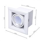 SÜLŐBESZERELŐ LÁMPA BLOCCO WHITE 1x7W GU10 LED