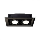 Besüllyeszthető lámpa BLOCCO BLACK 2x7W GU10 LED