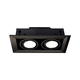 Besüllyeszthető lámpa BLOCCO BLACK 2x7W GU10 LED