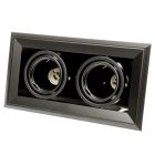 Besüllyeszthető lámpa BLOCCO BLACK 2x7W GU10 LED
