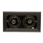 Besüllyeszthető lámpa BLOCCO BLACK 2x7W GU10 LED