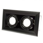 Besüllyeszthető lámpa BLOCCO BLACK 2x7W GU10 LED