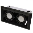 Besüllyeszthető lámpa BLOCCO BLACK 2x7W GU10 LED