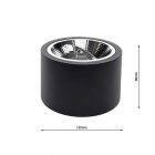 Redondo BLACK 1xAR111 GU10 felületre szerelhető lámpatest
