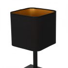 NAPOLI BLACK/GOLD asztali lámpa 1xE27