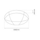 BOB 24W LED mennyezeti lámpa Ø390 mm