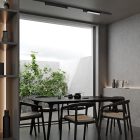 CYBER FEKETE 28W LED sínre szerelhető lámpatest
