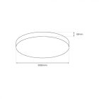 Mennyezet MAYA BLACK 13W PIR Ø330 mm