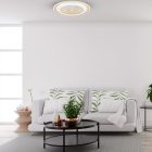 Mennyezeti lámpa LED ZONDA GOLD 48W ventilátorral