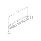 MÁGNESES SÍN 20 mm 18 W LED 3000 K