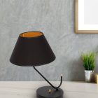 Asztali lámpa VICTORIA BLACK 1xE27