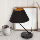 Asztali lámpa VICTORIA BLACK 1xE27