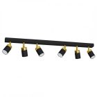 Mennyezeti lámpa JOKER BLACK/GOLD 6xGU10