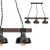 Függesztett lámpa FARO BLACK/WOOD 3xE27
