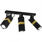 Mennyezeti lámpa VIDAR BLACK/GOLD 3xGU10