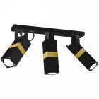 Mennyezeti lámpa VIDAR BLACK/GOLD 3xGU10