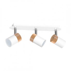 Mennyezeti lámpa JOKER WHITE/WOOD 3xGU10