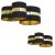Mennyezeti lámpa PALMIRA BLACK / GOLD 3xE27