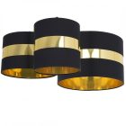 Mennyezeti lámpa PALMIRA BLACK / GOLD 3xE27