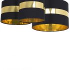 Mennyezeti lámpa PALMIRA BLACK / GOLD 3xE27
