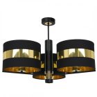 Mennyezeti lámpa PALMIRA BLACK / GOLD 3xE27