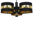 Mennyezeti lámpa PALMIRA BLACK / GOLD 3xE27