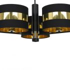 Mennyezeti lámpa PALMIRA BLACK / GOLD 3xE27