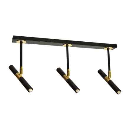 Mennyezeti lámpa MONZA BLACK/GOLD 3xG9