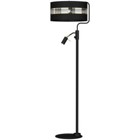 Állólámpa ULTIMO BLACK 1xE27 + 1xmini GU10