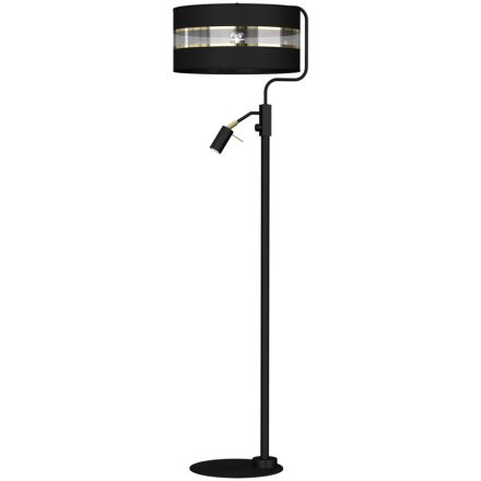 Állólámpa ULTIMO BLACK 1xE27 + 1xmini GU10