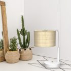 Lámpa gabinetowa MARSHALL WHITE / RATTAN 1xE27