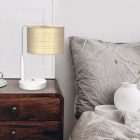 Lámpa gabinetowa MARSHALL WHITE / RATTAN 1xE27