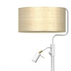 Állólámpa MARSHALL WHITE / RATTAN 1xE27 + 1x mini GU10
