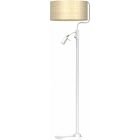 Állólámpa MARSHALL WHITE / RATTAN 1xE27 + 1x mini GU10