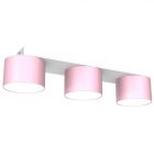 Mennyezeti lámpa DIXIE Pink/White 3xGX53
