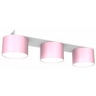 Mennyezeti lámpa DIXIE Pink/White 3xGX53