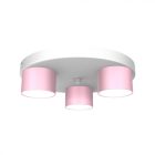 Mennyezeti lámpa DIXIE Pink/White 3xGX53