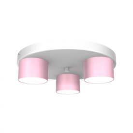 Mennyezeti lámpa DIXIE Pink/White 3xGX53