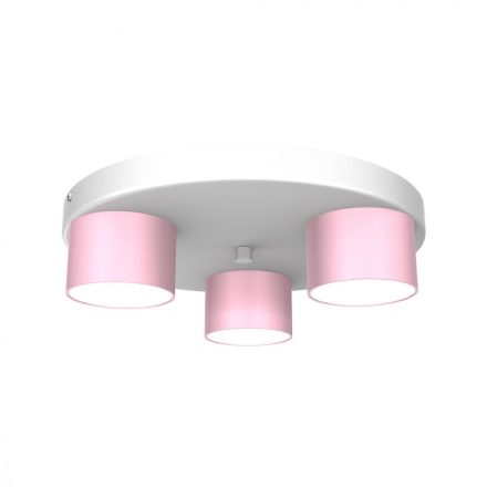 Mennyezeti lámpa DIXIE Pink/White 3xGX53