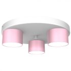 Mennyezeti lámpa DIXIE Pink/White 3xGX53