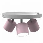 Mennyezeti lámpa DIXIE Pink/White 3xGX53