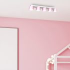 Mennyezeti lámpa DIXIE Pink/White 5xGX53