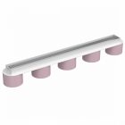 Mennyezeti lámpa DIXIE Pink/White 5xGX53