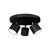 Mennyezeti lámpa DIXIE BLACK 3xGX53