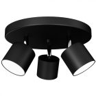 Mennyezeti lámpa DIXIE BLACK 3xGX53