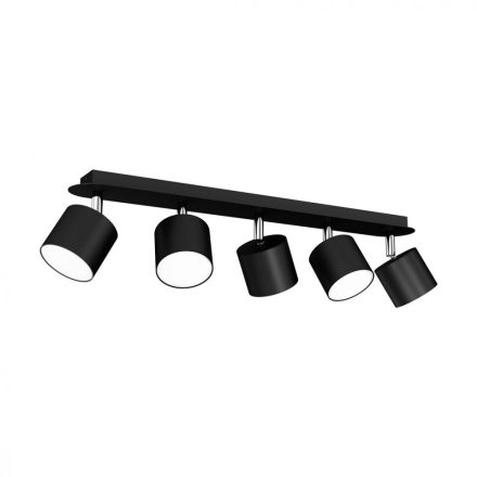 Mennyezeti lámpa DIXIE BLACK 5xGX53