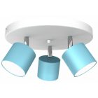 Mennyezeti lámpa DIXIE BLUE/WHITE 3xGX53
