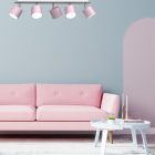 Mennyezeti lámpa DIXIE PINK 5xGX53